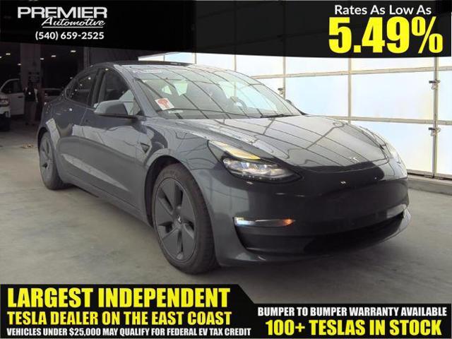 used 2022 Tesla Model 3 car, priced at $21,450