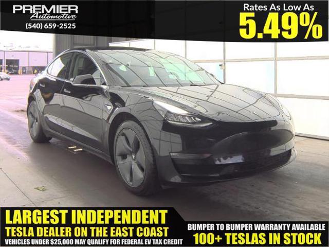 used 2019 Tesla Model 3 car, priced at $10,999