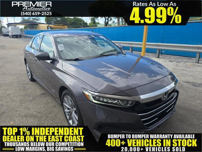used 2021 Honda Accord car, priced at $16,999