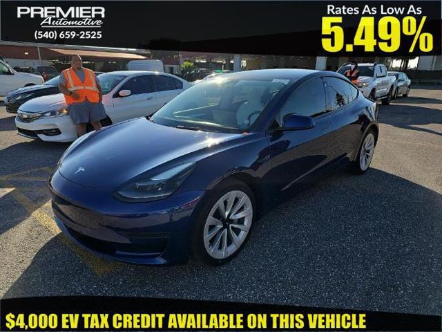 used 2021 Tesla Model 3 car, priced at $19,450