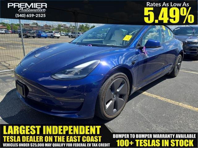 used 2022 Tesla Model 3 car, priced at $21,999