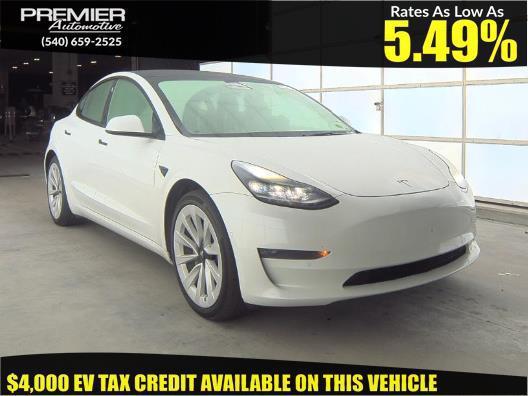 used 2022 Tesla Model 3 car, priced at $19,450