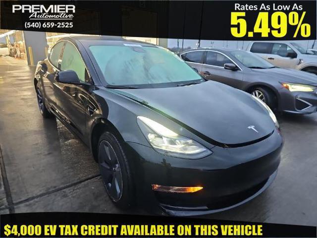 used 2022 Tesla Model 3 car, priced at $21,450