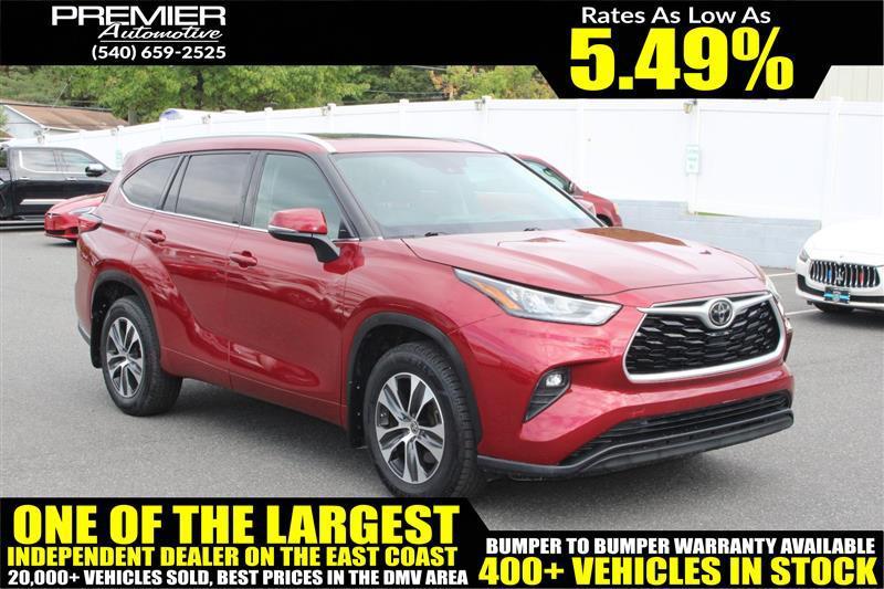 used 2020 Toyota Highlander car, priced at $28,450