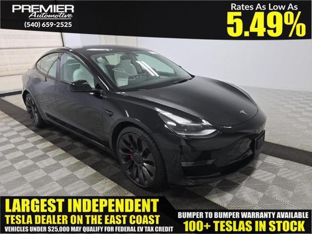 used 2023 Tesla Model 3 car, priced at $23,999