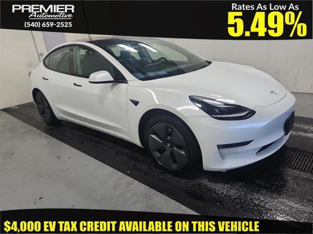 used 2022 Tesla Model 3 car, priced at $19,450