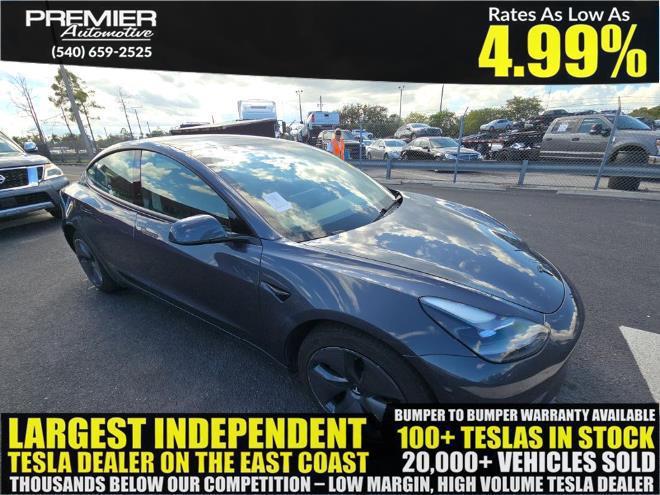 used 2023 Tesla Model 3 car, priced at $18,999
