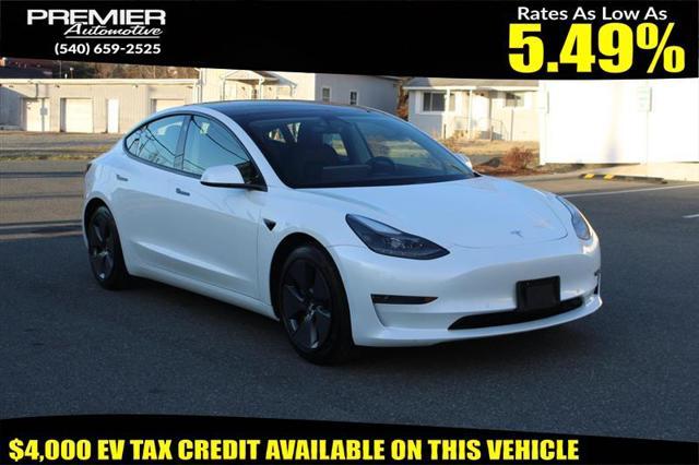 used 2021 Tesla Model 3 car, priced at $19,450