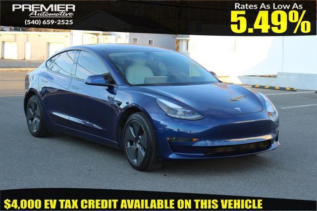 used 2021 Tesla Model 3 car, priced at $19,450