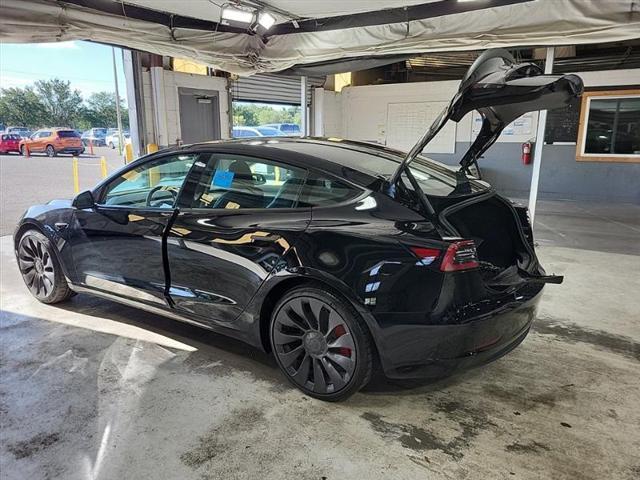 used 2023 Tesla Model 3 car, priced at $34,999