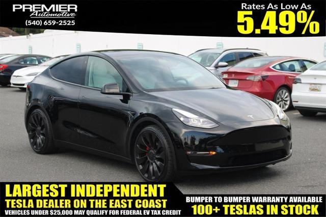 used 2022 Tesla Model Y car, priced at $25,999
