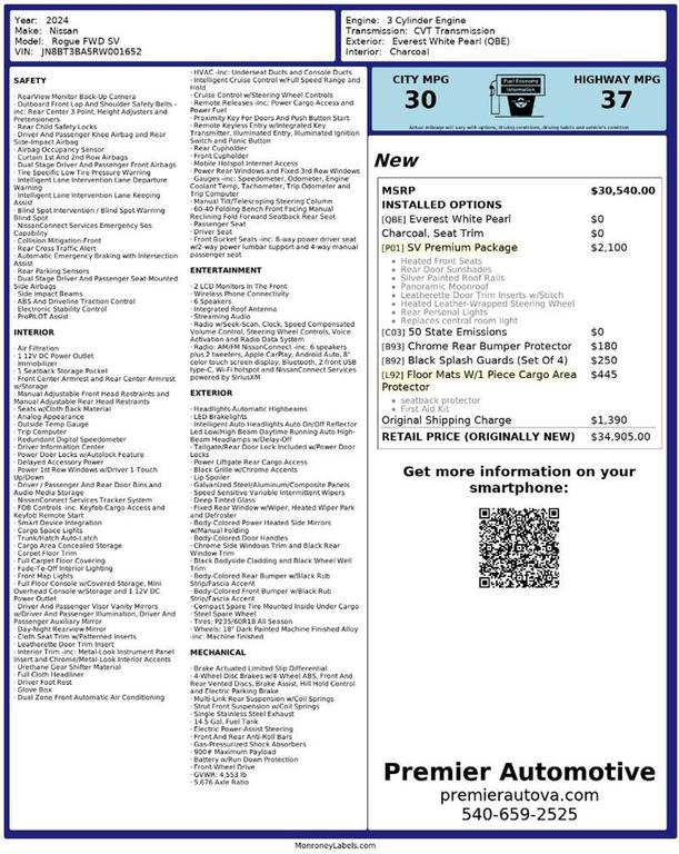 used 2024 Nissan Rogue car, priced at $17,450