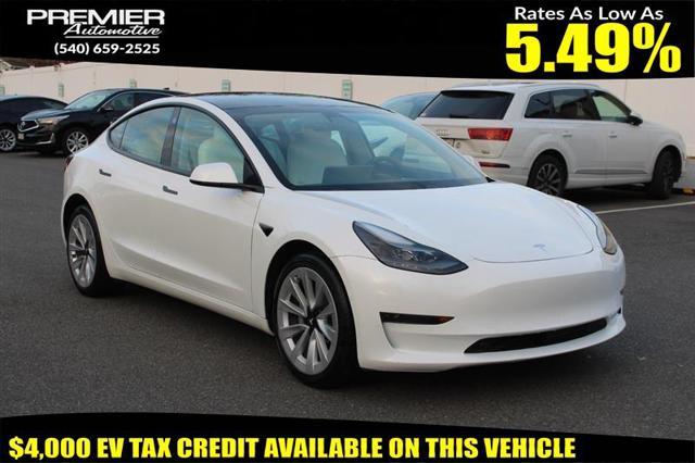 used 2021 Tesla Model 3 car, priced at $19,450