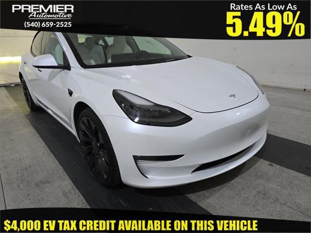 used 2022 Tesla Model 3 car, priced at $19,450