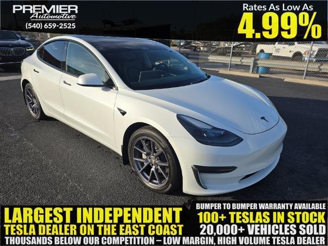 used 2023 Tesla Model 3 car, priced at $19,999