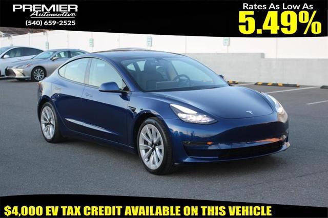 used 2021 Tesla Model 3 car, priced at $18,999