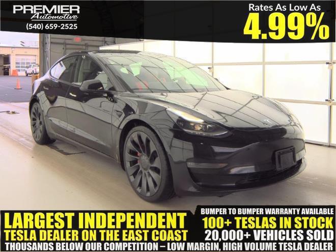 used 2021 Tesla Model 3 car, priced at $17,999