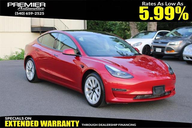 used 2021 Tesla Model 3 car, priced at $22,450