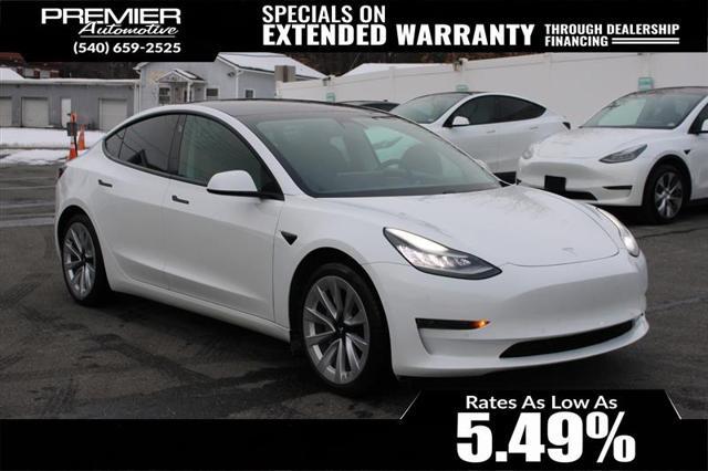 used 2021 Tesla Model 3 car, priced at $18,450