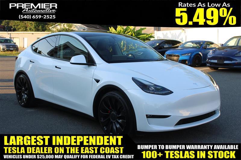 used 2022 Tesla Model Y car, priced at $21,999