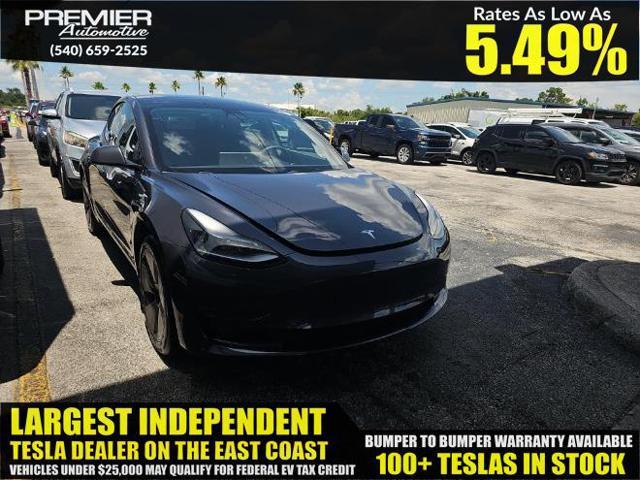 used 2023 Tesla Model 3 car, priced at $21,999