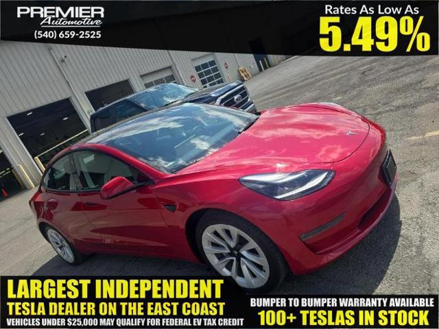 used 2023 Tesla Model 3 car, priced at $22,999