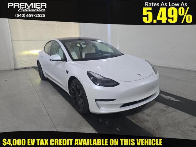 used 2022 Tesla Model 3 car, priced at $19,450