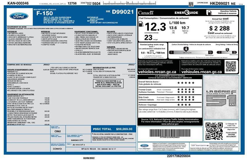 used 2017 Ford F-150 car, priced at $20,999