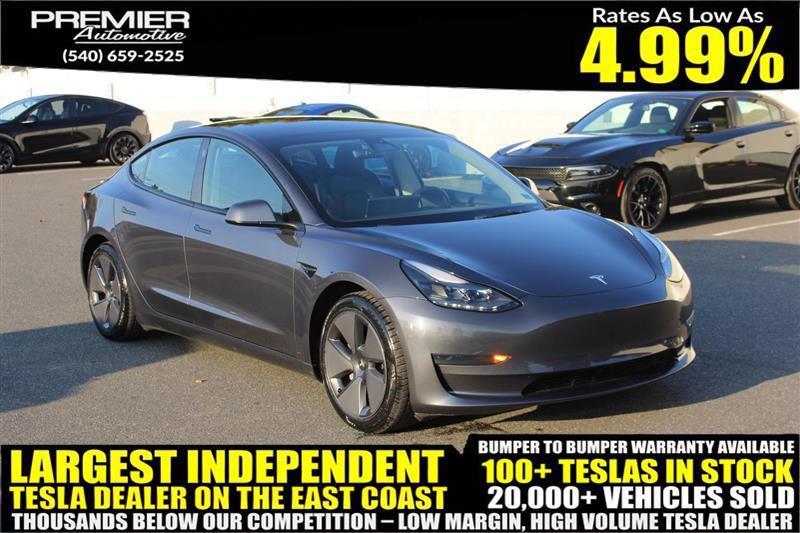 used 2023 Tesla Model 3 car, priced at $20,450