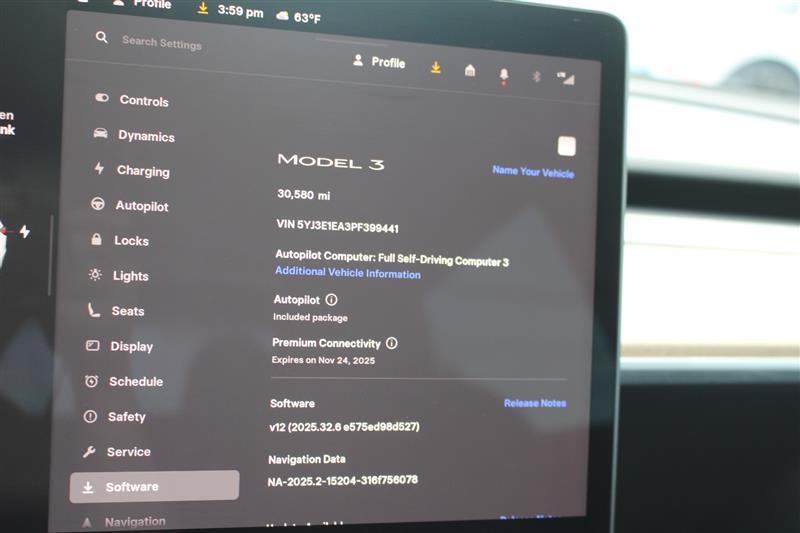 used 2023 Tesla Model 3 car, priced at $19,450