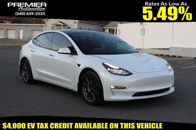 used 2021 Tesla Model 3 car, priced at $19,450