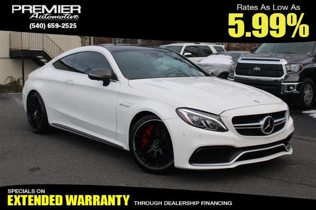 used 2017 Mercedes-Benz AMG C 63 car, priced at $48,999