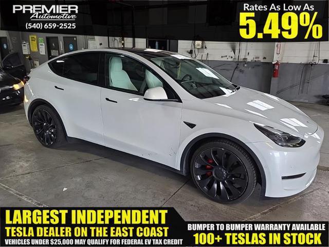 used 2022 Tesla Model Y car, priced at $21,999