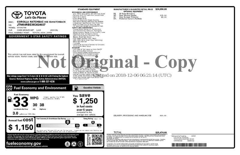 used 2019 Toyota Corolla car, priced at $17,999