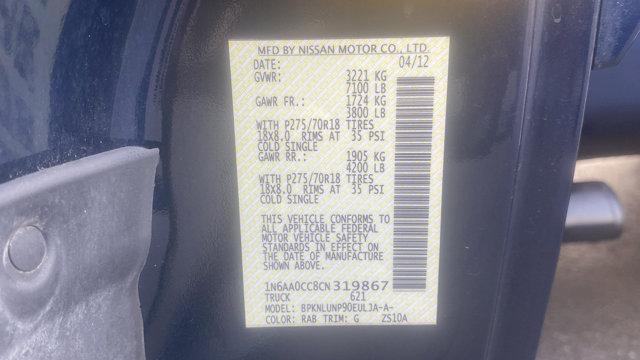 used 2012 Nissan Titan car, priced at $12,998