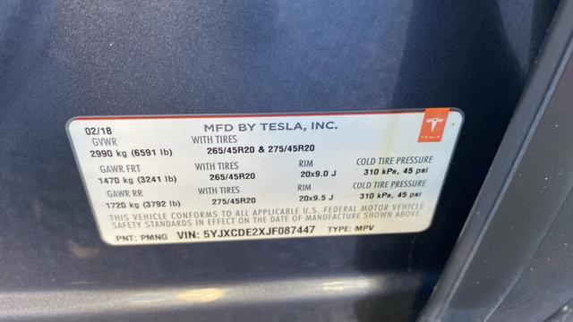 used 2018 Tesla Model X car, priced at $28,799