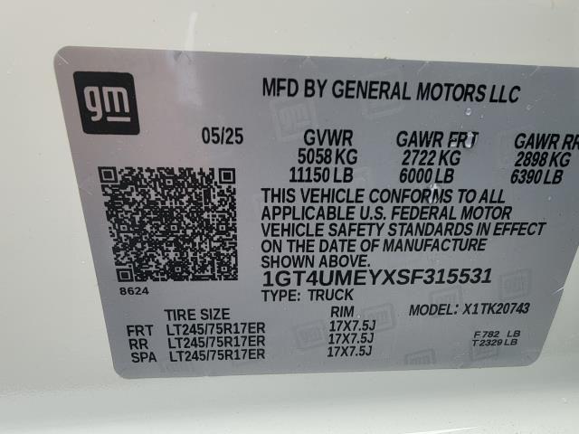 new 2025 GMC Sierra 2500 car, priced at $72,615