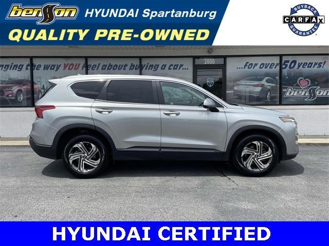 used 2021 Hyundai Santa Fe car, priced at $18,990