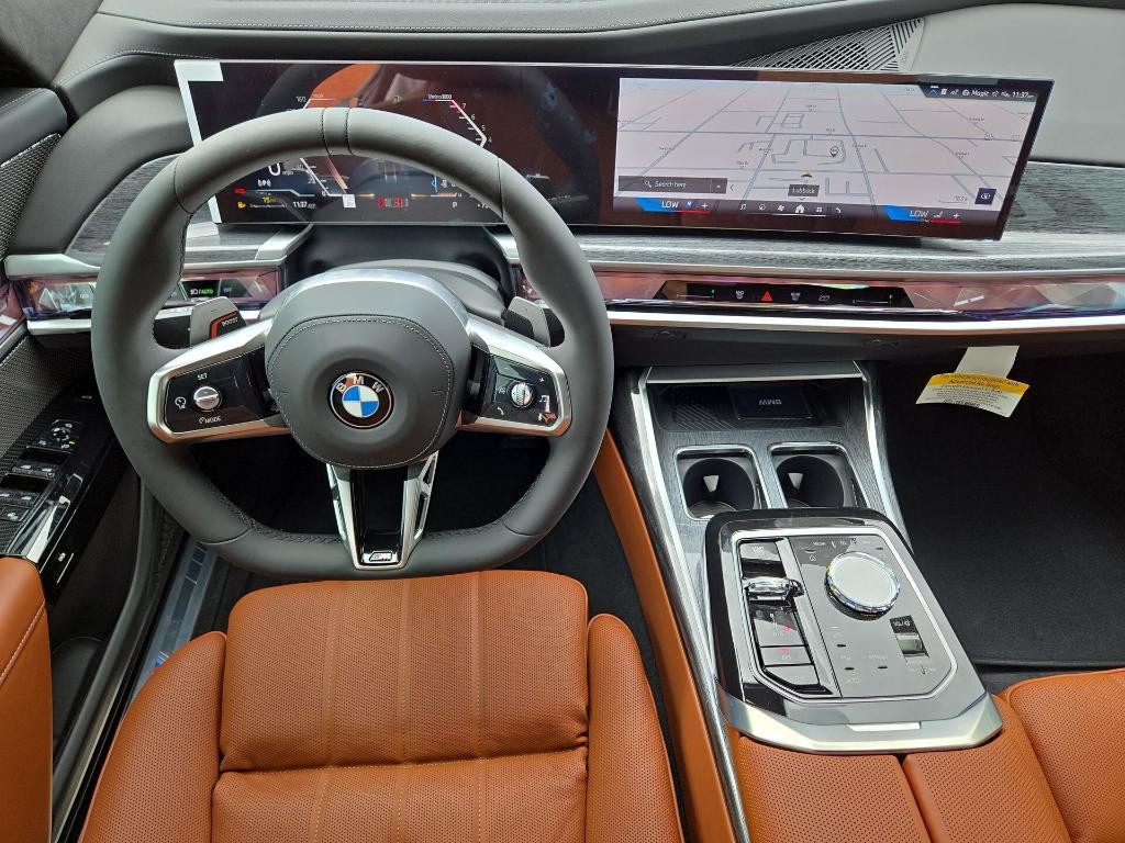 new 2025 BMW 740 car, priced at $112,800
