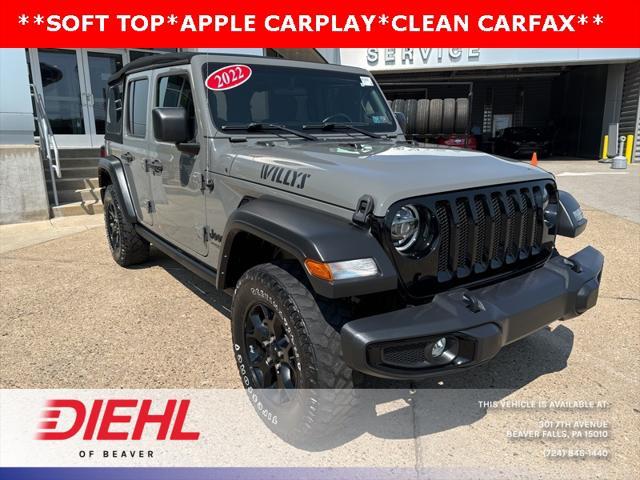 used 2022 Jeep Wrangler car, priced at $28,896