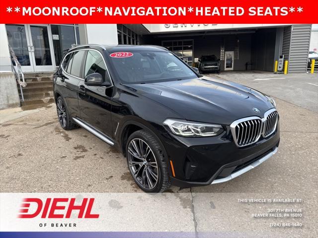 used 2022 BMW X3 car, priced at $31,237