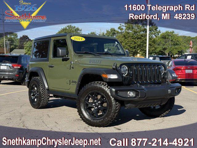 used 2021 Jeep Wrangler car, priced at $31,995