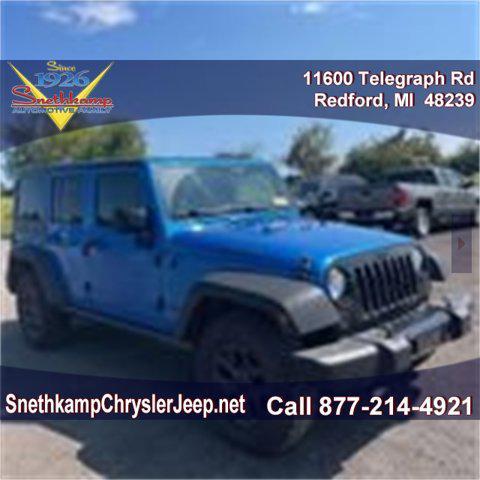 used 2016 Jeep Wrangler Unlimited car, priced at $22,995