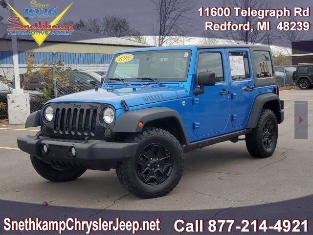 used 2016 Jeep Wrangler Unlimited car, priced at $18,995