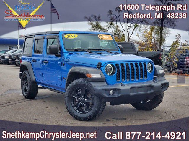 used 2021 Jeep Wrangler Unlimited car, priced at $34,995