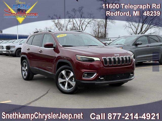 used 2021 Jeep Cherokee car, priced at $27,995