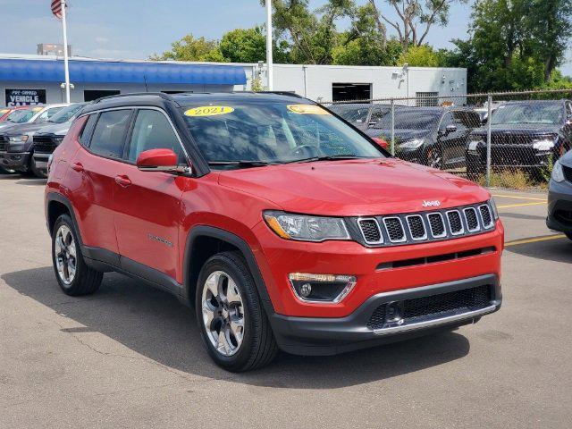 used 2021 Jeep Compass car, priced at $22,475