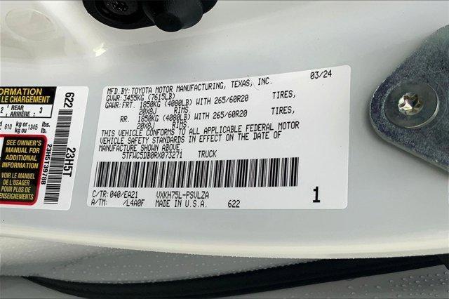 new 2024 Toyota Tundra Hybrid car, priced at $66,678