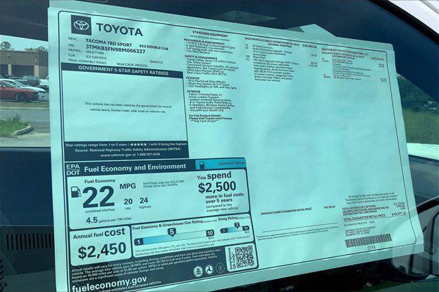 new 2024 Toyota Tacoma car, priced at $49,595