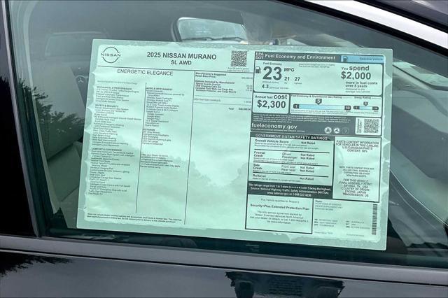 new 2025 Nissan Murano car, priced at $48,805